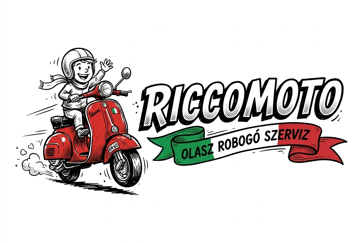 RiccoMoto Olasz Robogó Szerviz logó